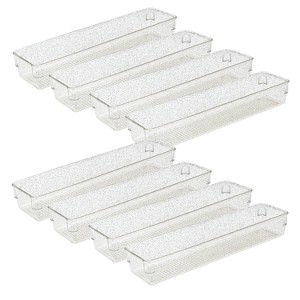 Trio Home Draw Organizers, Storage Bins for Makeup, Bedroom, Kitchen Gadgets Utensils and Office, Bathroom and Vanity Drawer Organizer Trays - 1 of 4