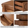 Linus  3-Drawer Nightstand,Set of 2| ARTFUL LIVING DESIGN-WALNUT - 4 of 4