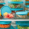 Bormioli Rocco Frigoverre Brilliante Set, Ribbed Round Glass Containers with Covers - Scratch-Resistant - Microwave, Freezer, Dishwasher Safe - 4 of 4