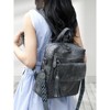 HTUTWOO Women's PU Leather Retro Backpack Casual Shoulder Bag Fashion Messenger Bag Suitable For Traveling, Shopping And Dating Use Women's Day Gift - 2 of 4