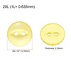 Unique Bargains Round Resin 2-Hole Fish Eye Craft Replacement Sewing Button 10 Pcs - 2 of 4