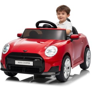 Jojoka 12V Licensed BMW MINI Ride On Car for Kids with 4.0 G Remote Control, LED Lights & Music, 3 Speeds - 1 of 4
