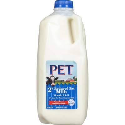 PET Dairy 2% Reduced Fat Milk - 0.5gal