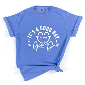 Simply Sage Market S.W.Smiley It's A Good Day To Have A Good Day Garment Dyed Tee - 1 of 4