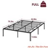 14In Twin/Full/Queen Size Bed Frame, Heavy Duty Metal Platform Bed Frame Full, Under Bed Storage, No Box Spring Needed - 4 of 4