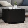 vidaXL Coffee Table Black Engineered wood 19.7 in x 19.7 in x 15.7 in - 3 of 4