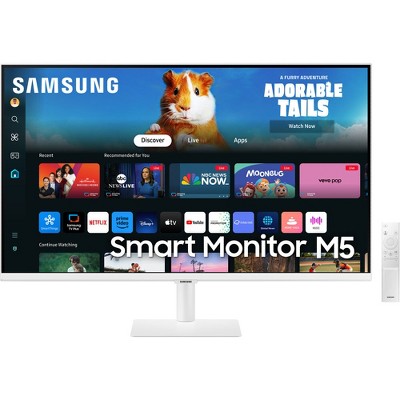 Manufacturer Refurbished Samsung - M50D 32" LED FHD 60Hz 4ms Smart Monitor with HDR 10 (HDMI, USB), White