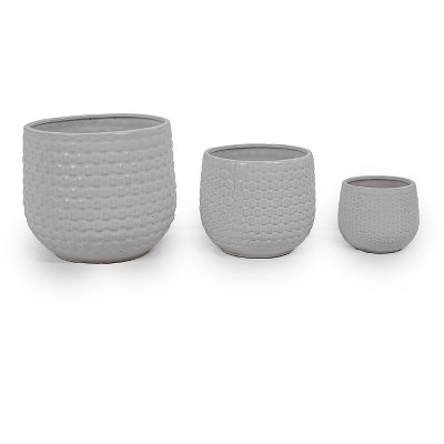 KTMBDW Plant Pots, Ceramic Planters with Drainage Holes,Nursery Planting Pot for Indoor Out Door Plants