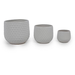 KTMBDW Plant Pots, Ceramic Planters with Drainage Holes,Nursery Planting Pot for Indoor Out Door Plants - 1 of 4