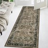 Vintage Area Rugs Washable Low Pile Non Slip Foldable Carpet for Living Room Bedroom Indoor Ultra Soft Retro Printed Distressed Rug - 2 of 4