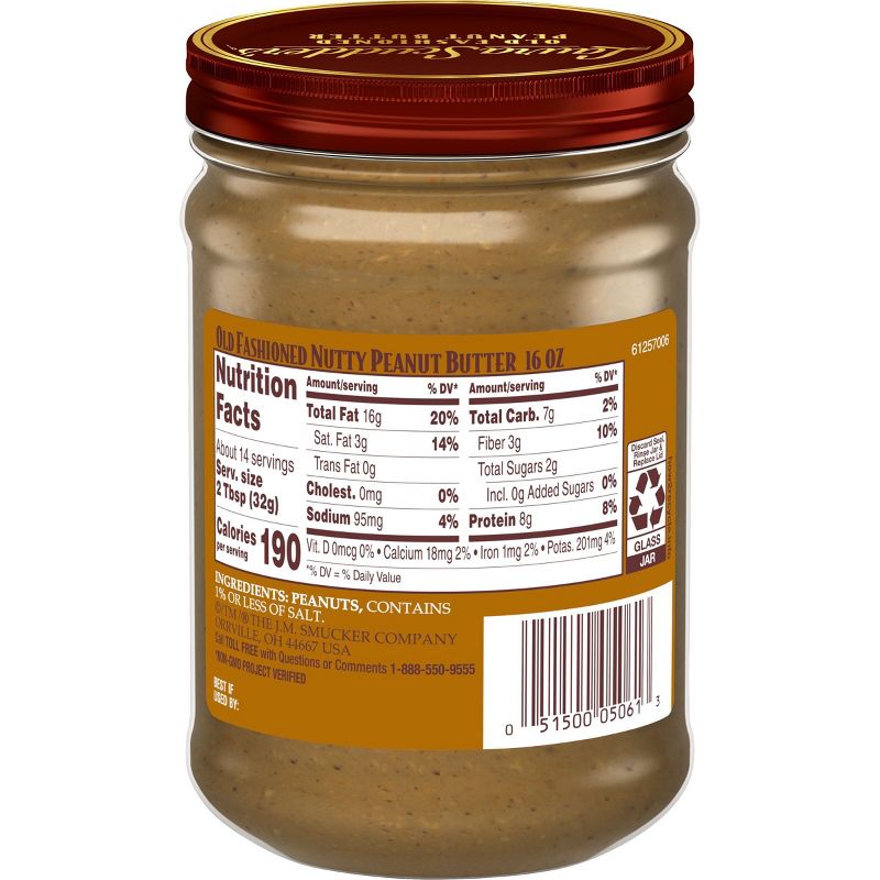 Laura Scudder Nutty Natural Peanut Butter - 16oz, 2 of 4