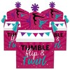 Big Dot of Happiness Tumble, Flip and Twirl - Gymnastics - Treat Box Party Favors - Birthday Party or Gymnast Party Goodie Gable Boxes - Set of 12 - 2 of 4
