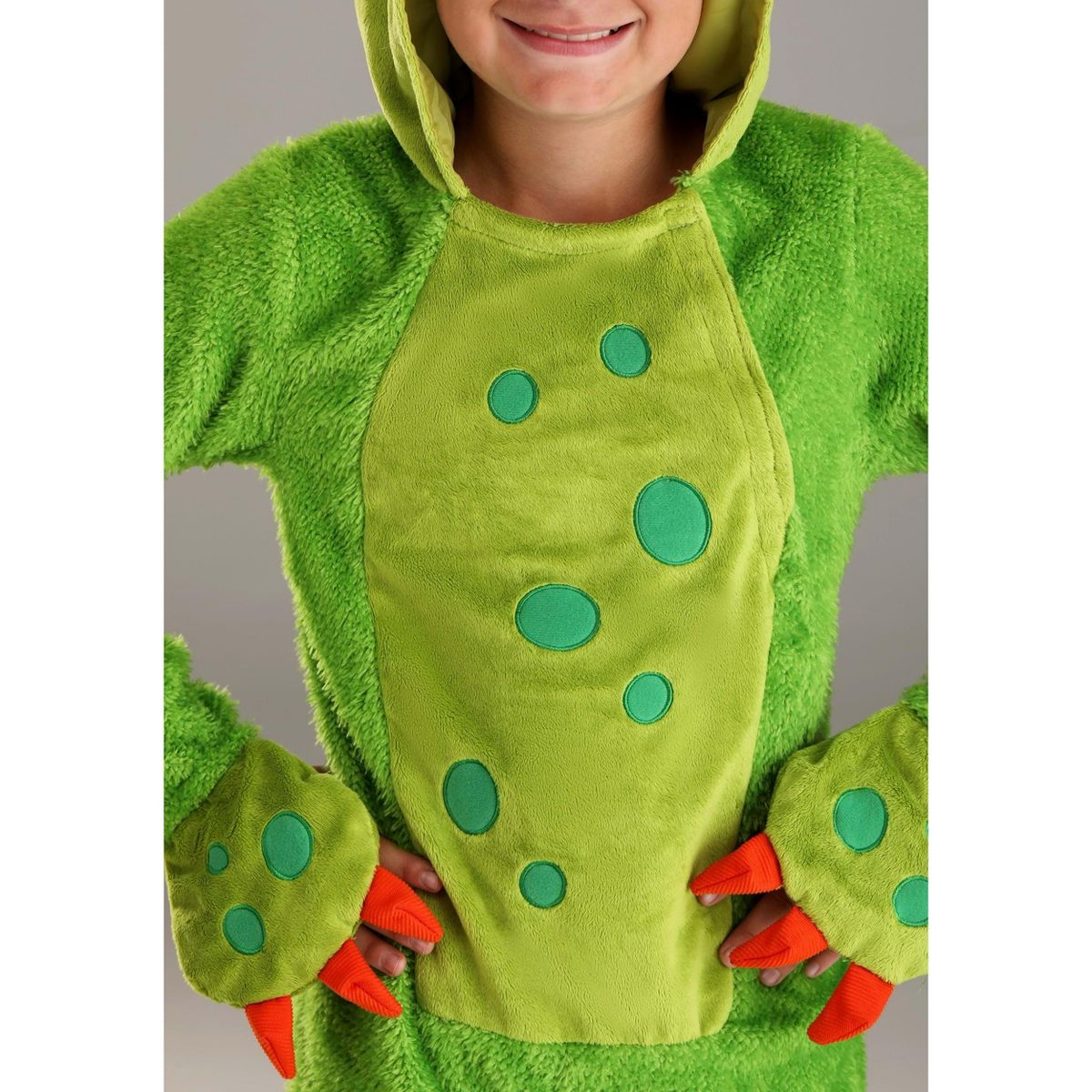 HalloweenCostumes.com Spotted Green Monster Costume for Boys - thumbnail 5