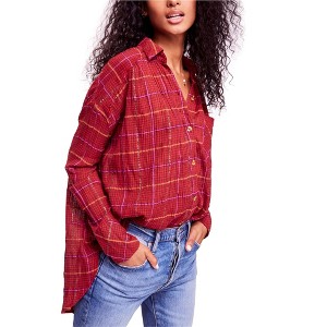 Free People Womens Break My Stride Button Up Shirt - 1 of 1
