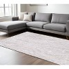 White Abstract Non Skid Area Rug - 2 of 4