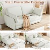 GustoWave Pull Out Sofa Bed, 66 Inch Multi-Functional Queen Size Sofa Bed with Thicked Cushions for Living Room, Bedroom, Beige - 4 of 4