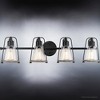 Urban Ambiance Luxury Coastal Bath Light 8.25''H x 33''W,  Midnight Black Finish,  Kempsey Collection, UHP4077 - 4 of 4