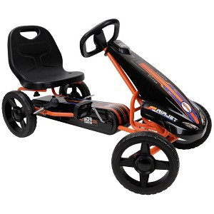 Air Jet Pedal Kids Go Kart, Orange - 1 of 4