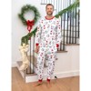 PATPAT Christmas Matching Family Pajamas Set Santa Claus and Dogs Print PJS with Christmas Socks White - 2 of 4