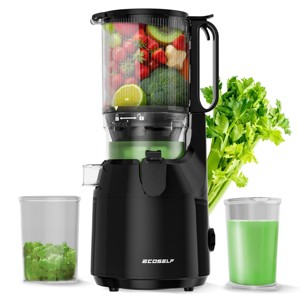 Cold Press Juicer – 5.3" Feed Chute, 1.7L Capacity, High Juice Yield, Juicer Machine, Powerful Slow Juicer with Total Pulp Control Easy to Clean - 1 of 4