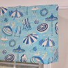 RLF Home 100% Cotton Beach Day Toilored  Fully lined Windows Rod Pocket Valance 51" x 16"  Blue - 4 of 4