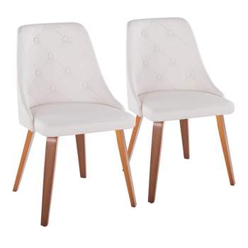 Set of 2 Marche Dining Chairs Walnut/White - LumiSource