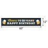 Big Dot of Happiness Cheers and Beers to 50 Years - Happy 50th Birthday Decorations Party Banner - 2 of 4