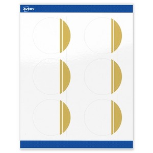 Avery 3" Diameter Labels, Gold Double-Dipped Edge, 60 ct - 1 of 4