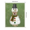 Amanti Art 23"x28" Yellow Labrador Snowman Costume by Fab Funky Framed Canvas Wall Art - 4 of 4