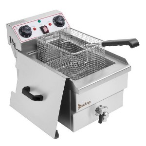 Karl Home 12.5 qt. Stainless Steel Electric Deep Fryer with Faucet - 1 of 4