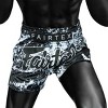 BS1949 Grunge Black Fairtex Slim Cut Muay Thai Boxing Shorts - 4 of 4