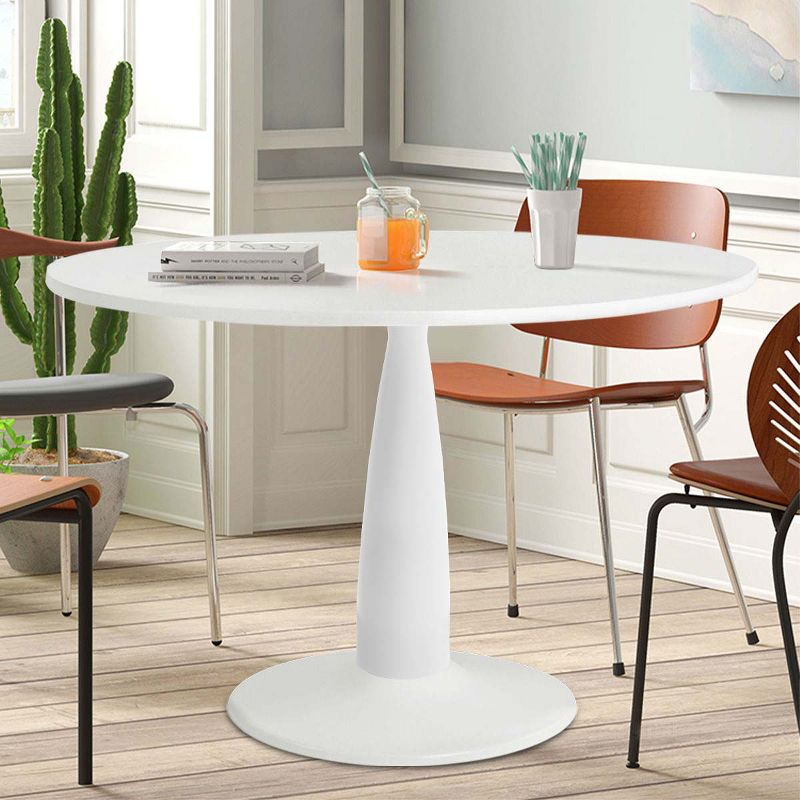 35.5'' Haven Round Top Pedestal Dining Table-The Pop Maison, 4 of 8
