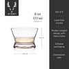 Viski Tequila Tasting Set Crystal Tequila Glasses Neat Spirit Glasses for Tequila, Mezcal, Bourbon, Scotch, Brandy 6oz Set of 2 - 3 of 4