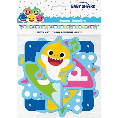 Baby Shark Jointed Banner Party Decoration and Accessory