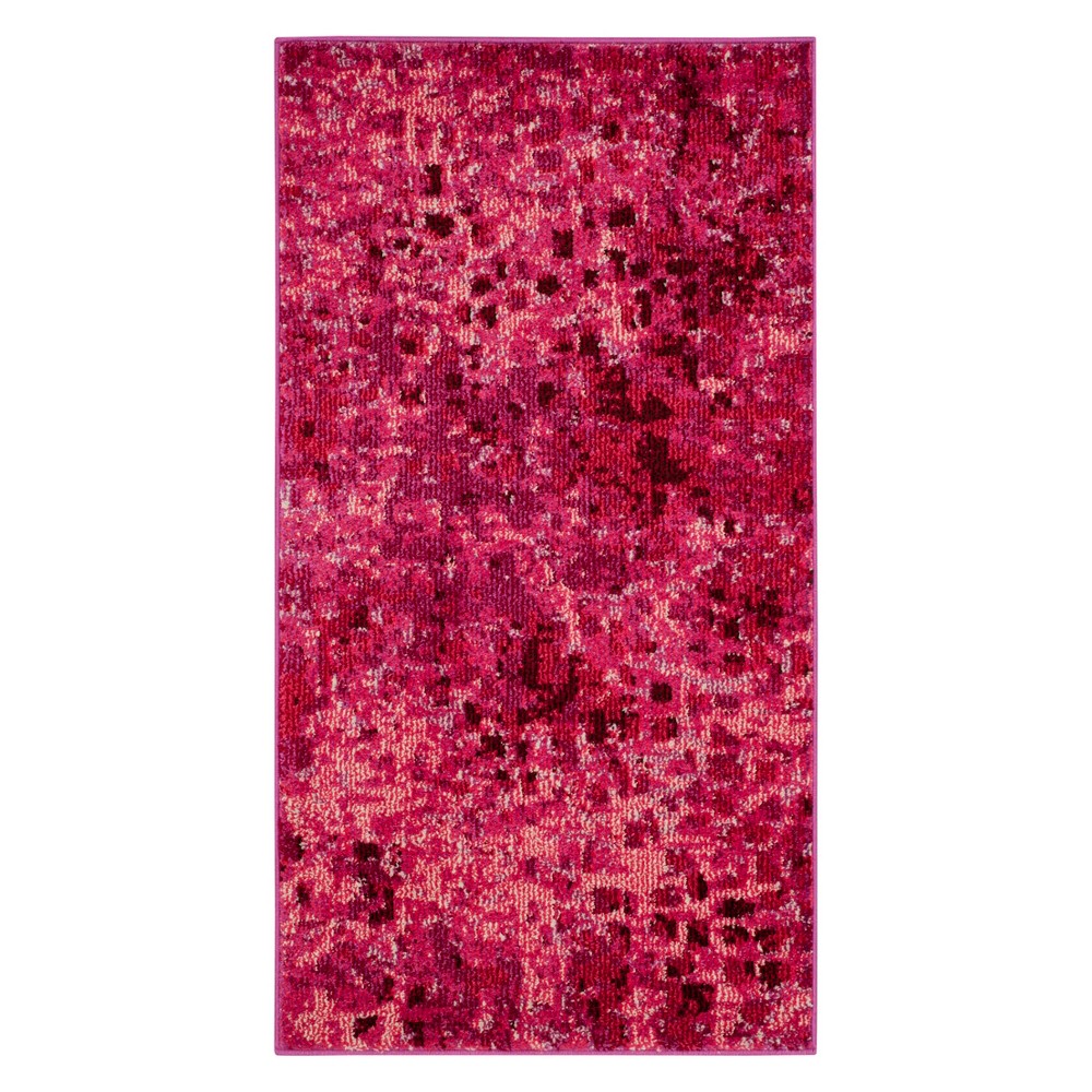 3'x5' Shapes Accent Rug Fuchsia - Safavieh