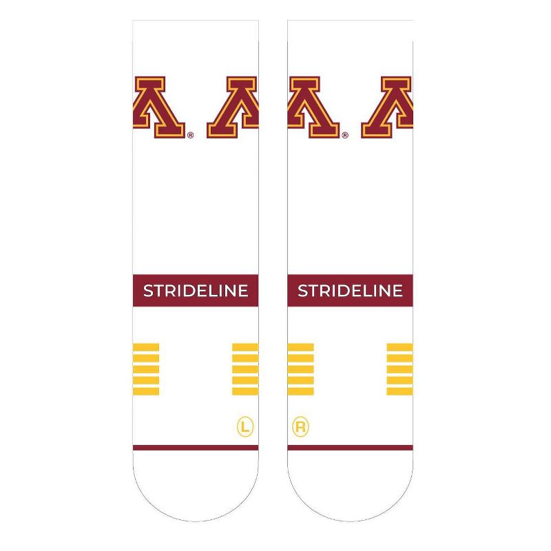 NCAA Minnesota Golden Gophers Premium Knit Crew Socks - White, 3 of 5