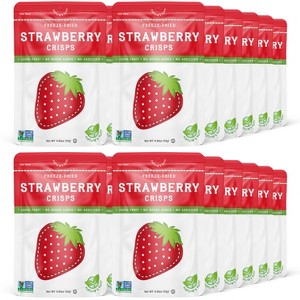Nature's Turn Freeze-Dried Fruit Snacks - Strawberry Crisps -  No Sugar Added, Non GMO, Gluten Free, Nothing Artificial - 10g (.35oz) - 24-PACK - 1 of 3