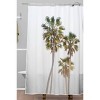 Bethany Young Photography California Palms Shower Curtain White/Green - Deny Designs - 2 of 3