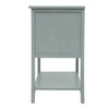 TIRAMISUBEST 2-Drawer American Style End Table: A Sturdy and Elegant Storage Solution for Your Bedroom and Study - 4 of 4