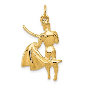 Black Bow Jewelry 14k Yellow Gold Matador Charm - 1 of 4