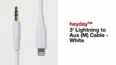 Tesco Aux To Lightning Cable 1M White - Tesco Groceries