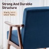 CAVINAS Mid-Century Modern Accent Chair, Extra-Thick Backrest Wingback Chair with Solid Wood Frame, for Living Room, Bedroom, and Reading Room - 4 of 4
