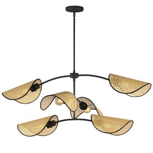 Maxim Lighting Bonnet 6 - Light Pendant in  Black - 1 of 3