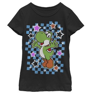 Girl's Nintendo Yoshi Stars T-Shirt - 1 of 3