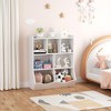 3-Tier Kids Bookcase & Toy Organizer - Storage Cabinet with Cubbies for Playroom, Bedroom, Nursery - 4 of 4