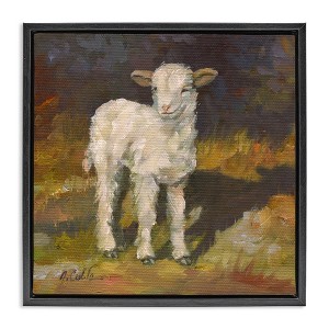 Stupell Industries Soft Baby Lamb Painting, 18" x 18" - 1 of 4