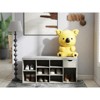 ORRD Storage Bench, Shoe Bench, Entryway Bench with Padded Cushion, Drawer and Open Compartments, Bench with Storage, 3 Tier Shoe Rack Bench - 2 of 4