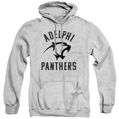 Adelphi University Official Panthers Logo Adult Pull-Over Hoodie, Athletic Heather - image 1 of 4