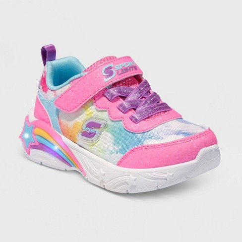 S Sport By Skechers Toddler Girls' Jacklyne Rainbow Print Performance  Sneakers - Pink 10t : Target