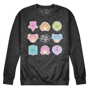 Men's - Polly Pocket - Polly Pocket Grid Graphic Fleece Sweatshirt - 1 of 4